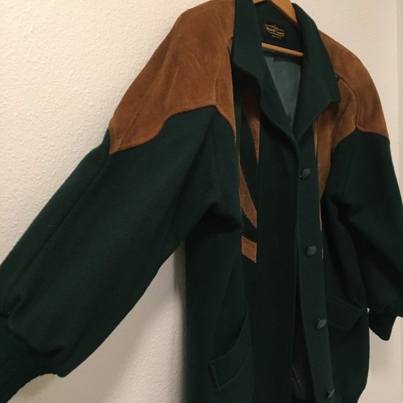 Vintage Michelle Francois Jacket w/ Leather Detail - Picture 2 of 8